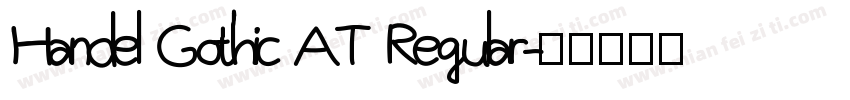 Handel Gothic AT Regular字体转换
